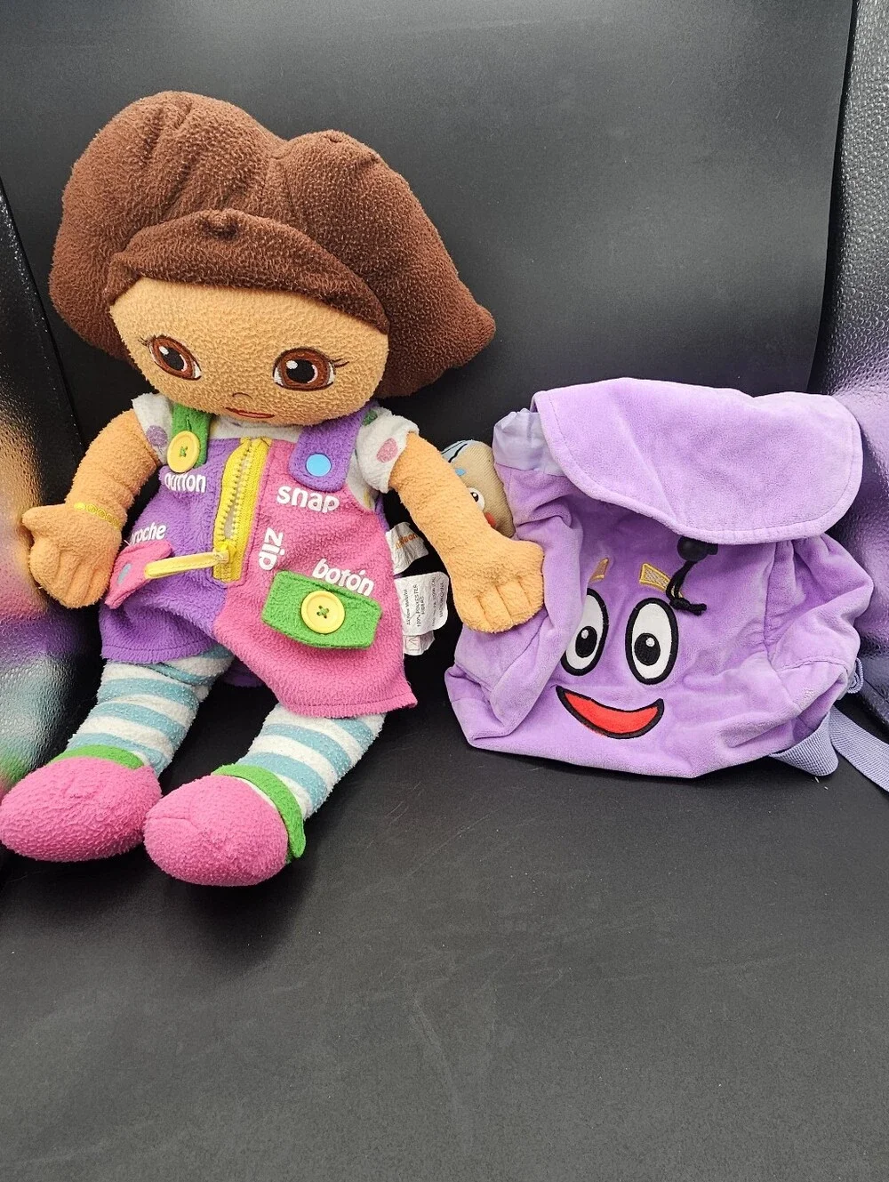 Dora The Explorer Dress And Learn Plush Doll Backpack Map Bundle Y2k Vtg Read